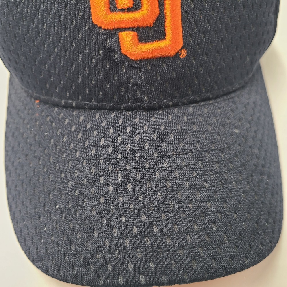 Syracuse Orange Hat Fitted M-L Jersey Mesh Zephyr Blue Orange NCAA University - Picture 3 of 11